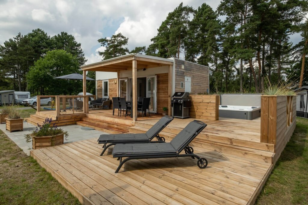 Mobilehome med jacuzzi
