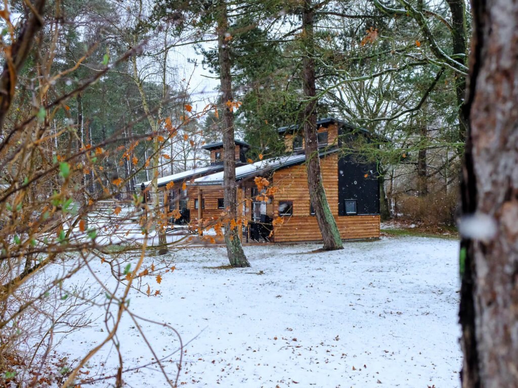 Luksushytte om vinteren