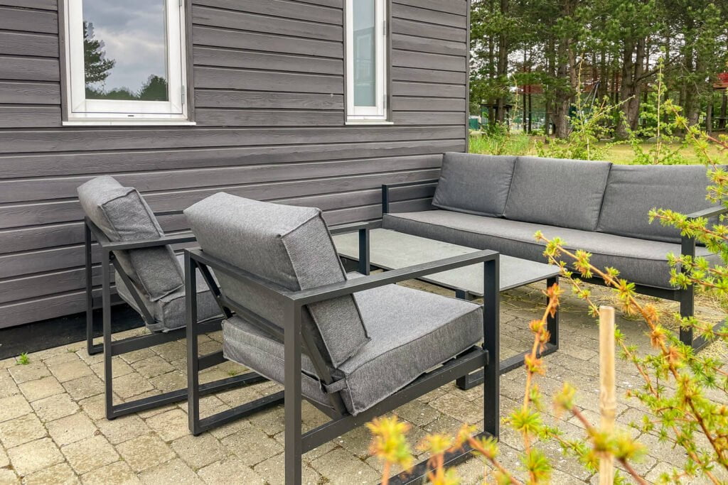 Loungemøbler på terrassen