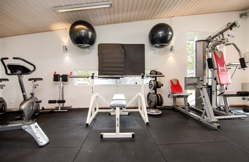 Fitnessrum på pladsen