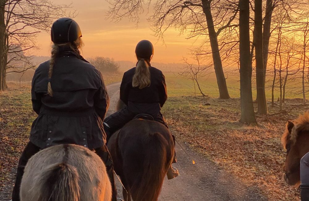 Ridning mod solnedgangen