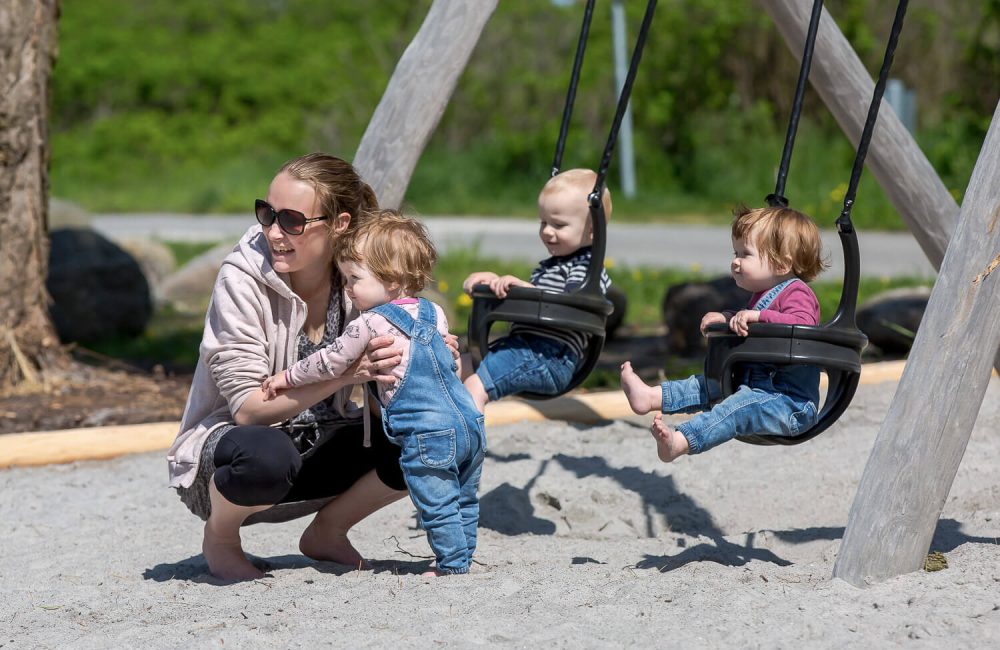 Baby- og børnvenlige legepladser