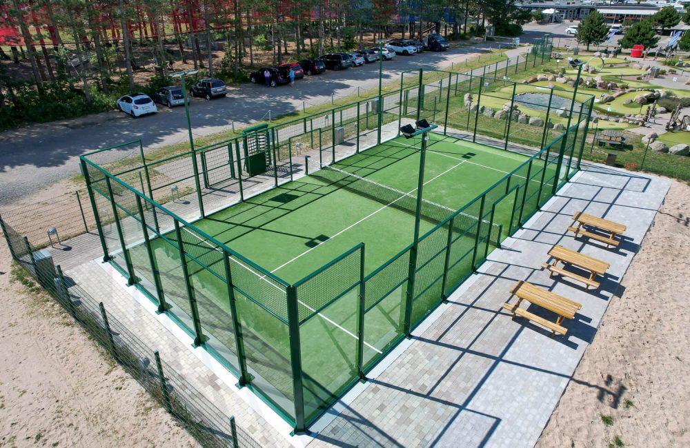Moderne padeltennisbane