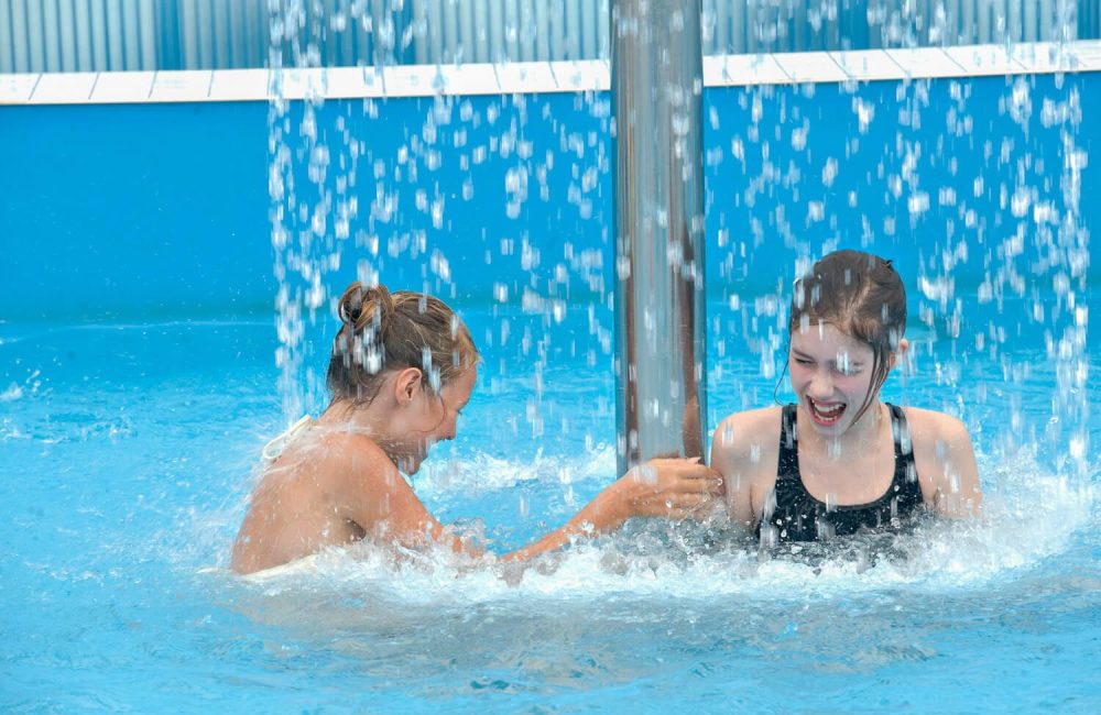 Camping med vandland